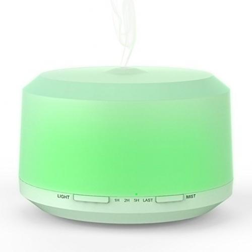 Ultrasonic Aromatherapy Essential Oil Diffuser, 450 ml Cool Mist Aroma Humidifier with changing 8 Color LED Lights, Auto Shut-off and Adjustable Mist mode for Home Office Bedroom Room by Neloodony